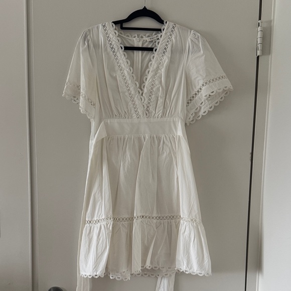 Stellah White Lace Mini Dress - Picture 1 of 4